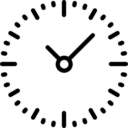 Ilustración de un reloj representando la duración de las sesiones.